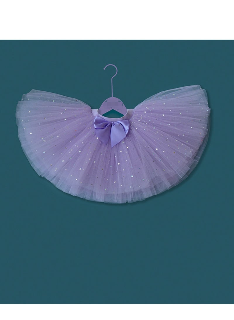 Loquat Tutu Skirt 50s Vintage Ballet Bubble Dance Skirts Tulle Tutu Skirt Costume for Cosplay Party Purple  - Image 1