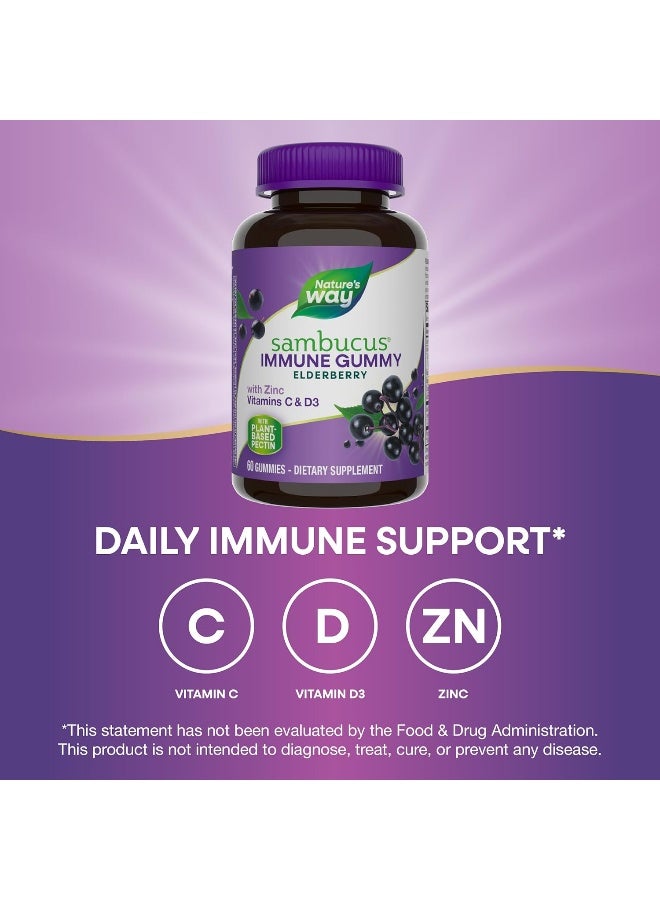Nature's Way Sambucus Elderberry Adult's Immune Boost Gummies, 60 Gummies - Image 3