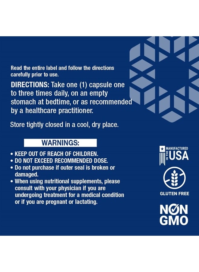 Life Extension Glycine 1000 mg – Promotes Relaxation, Healthy Sleep, Glucose + Fructose Metabolism – Gluten-Free, Non-GMO, Vegetarian – 100 Vegetarian Capsules - Image 3