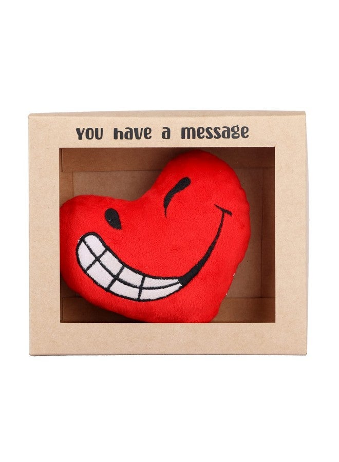 Oye Happy - Heart Cushion Toy with Voice Recording - Best Gift for BF/GF/Husband/Wife/Fiance on Birthday/Anniversary/Valentines Day - Image 4