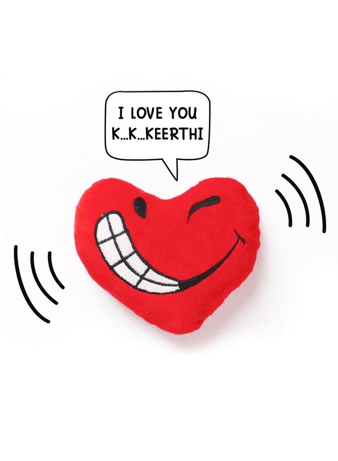 Oye Happy - Heart Cushion Toy with Voice Recording - Best Gift for BF/GF/Husband/Wife/Fiance on Birthday/Anniversary/Valentines Day - Image 3
