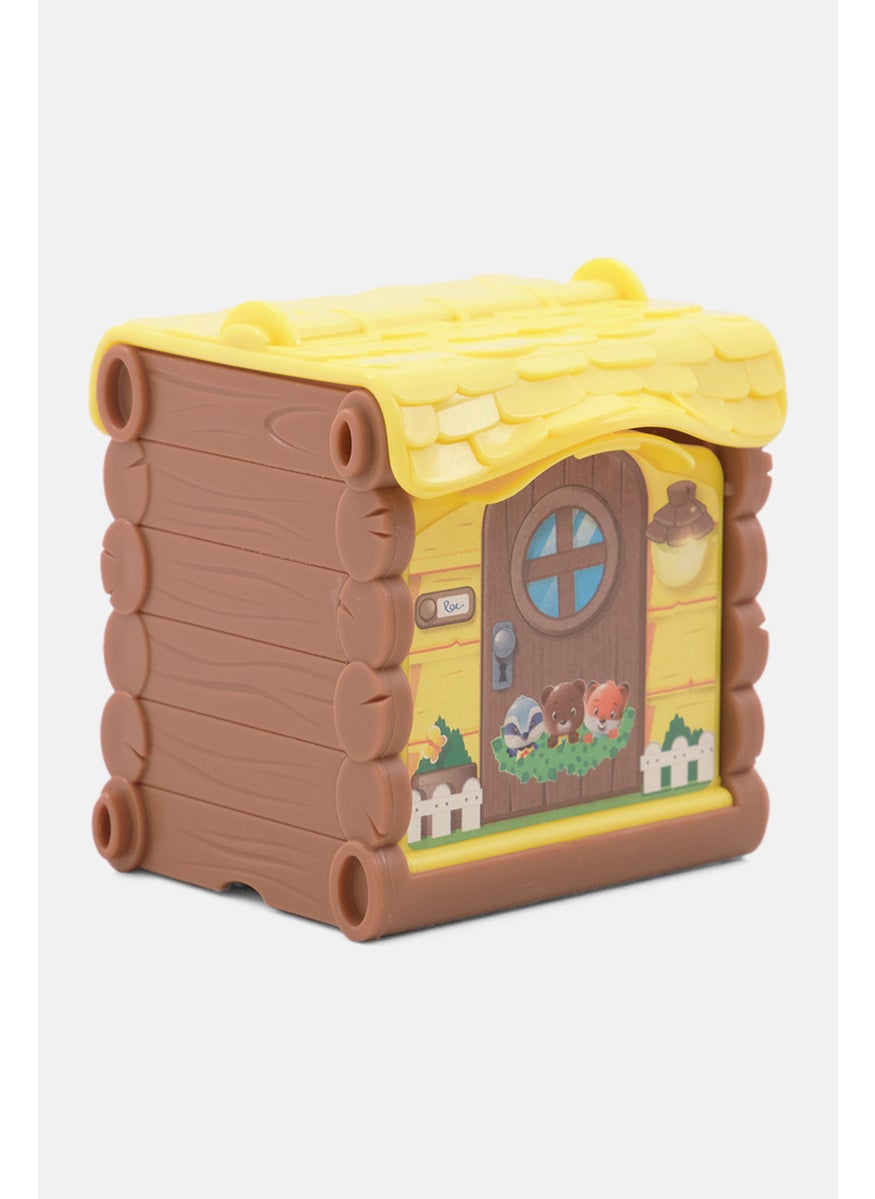 Fat Brain Toy Co Timber Tots Mini Kitchen, Yellow  - Image 2