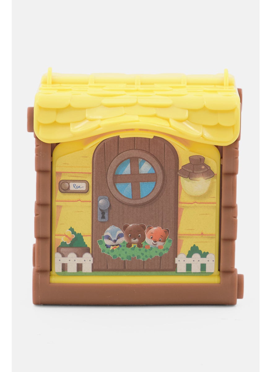 Fat Brain Toy Co Timber Tots Mini Kitchen, Yellow  - Image 1
