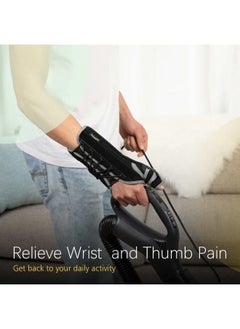 BraceUP Quick Wrap Wrist and Thumb Brace - Wrist Brace with Thumb Support for Thumb Spica Splint, Dequervains Tendonitis Wrist Brace with Thumb Stabilizer (Left Hand)  - Image 4