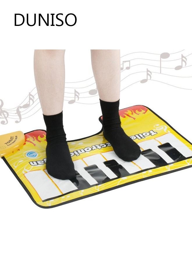 DUNISO - Funny Piano Toilet Rug Electric Organ Touch Play Keyboard Music Carpet Mat - Image 1