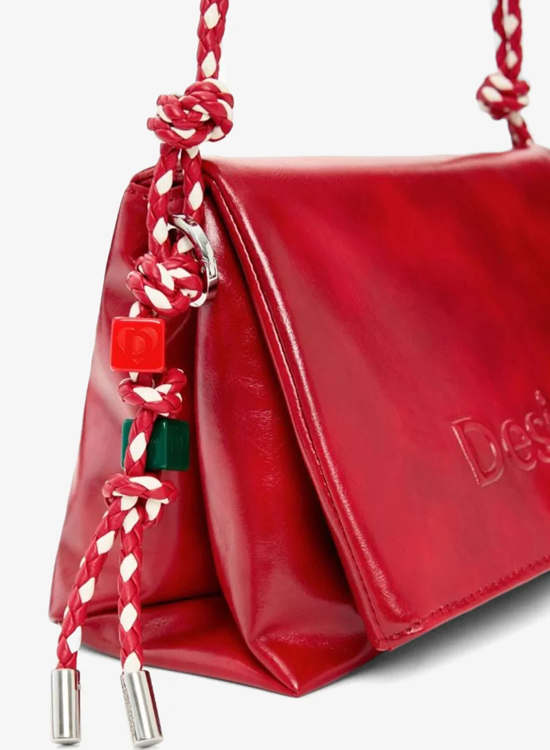 DESIGUAL Red Medium Logo Bag for Women | Best Price UAE