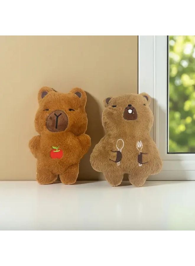 Light Brown Capybara Plush Toy Pillow 2 Styles Soft Stuffed Animal Gift For - Image 3