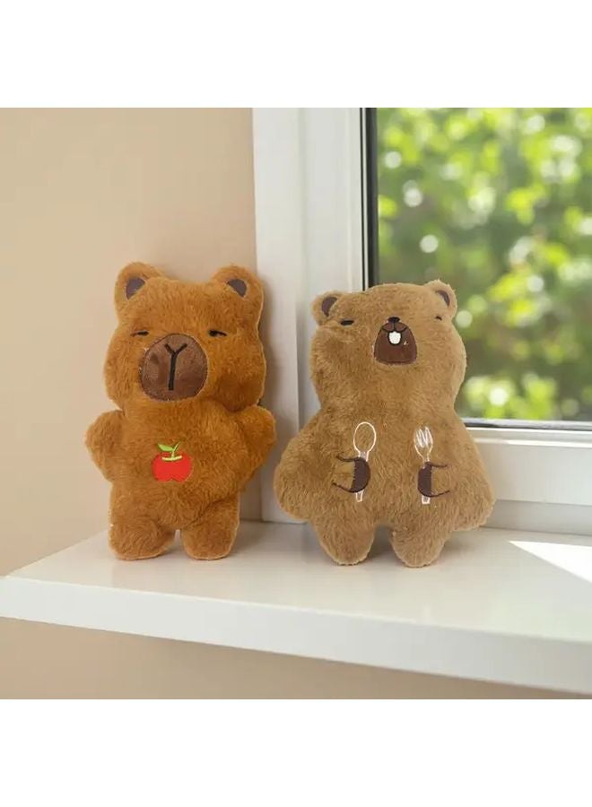 Light Brown Capybara Plush Toy Pillow 2 Styles Soft Stuffed Animal Gift For - Image 4