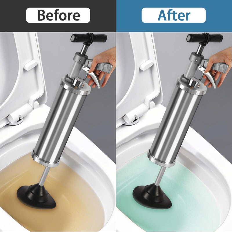 Olpchee Portable High Pressure Kinetic Toilet Plunger Air Drain Blaster Pump for Bath Toilets Bathroom Shower Kitchen Clogged Pipe - Image 3