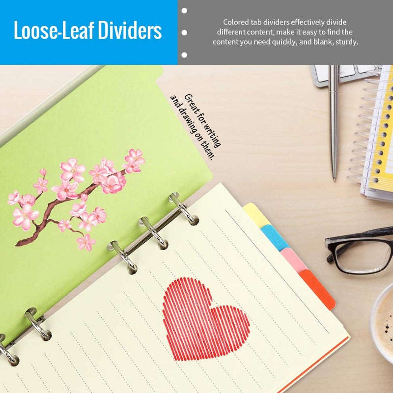 LEOBRO A6 Paper, Planner Inserts for A6 Binder, 6.73"x3.74" Lined Paper, with Binder Pockets & Dividers, for Refillable Notebook, Journal, Planner Refills - Image 5