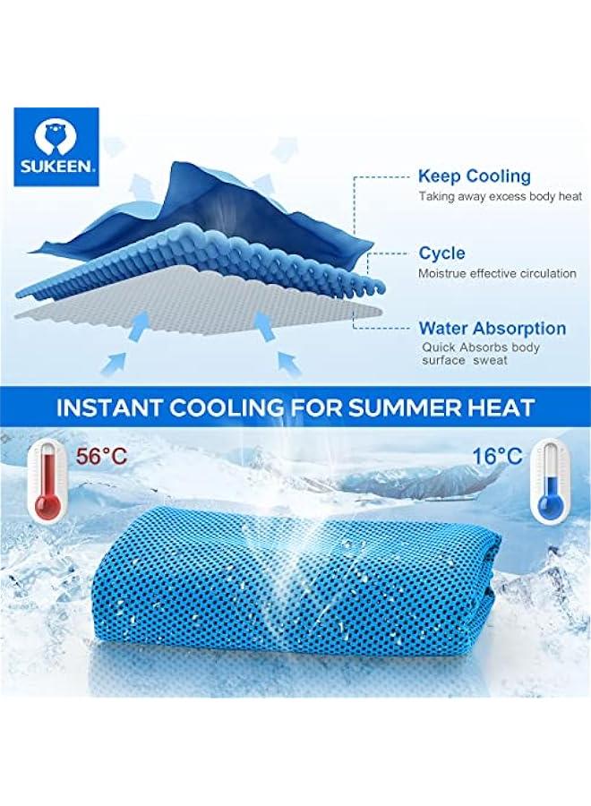 4 Pack Cooling Towel (40x12), Soft Breathable Chilly Microfiber Towel for Yoga, Sport, Running, Gym, Workout & More Activities - Image 5