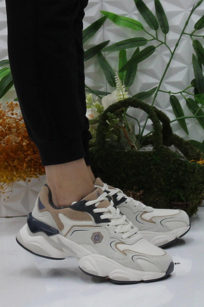 LUMBERJACK Madax Wmn Pu Beige Original Product Sneaker Women's Shoes  - Image 1