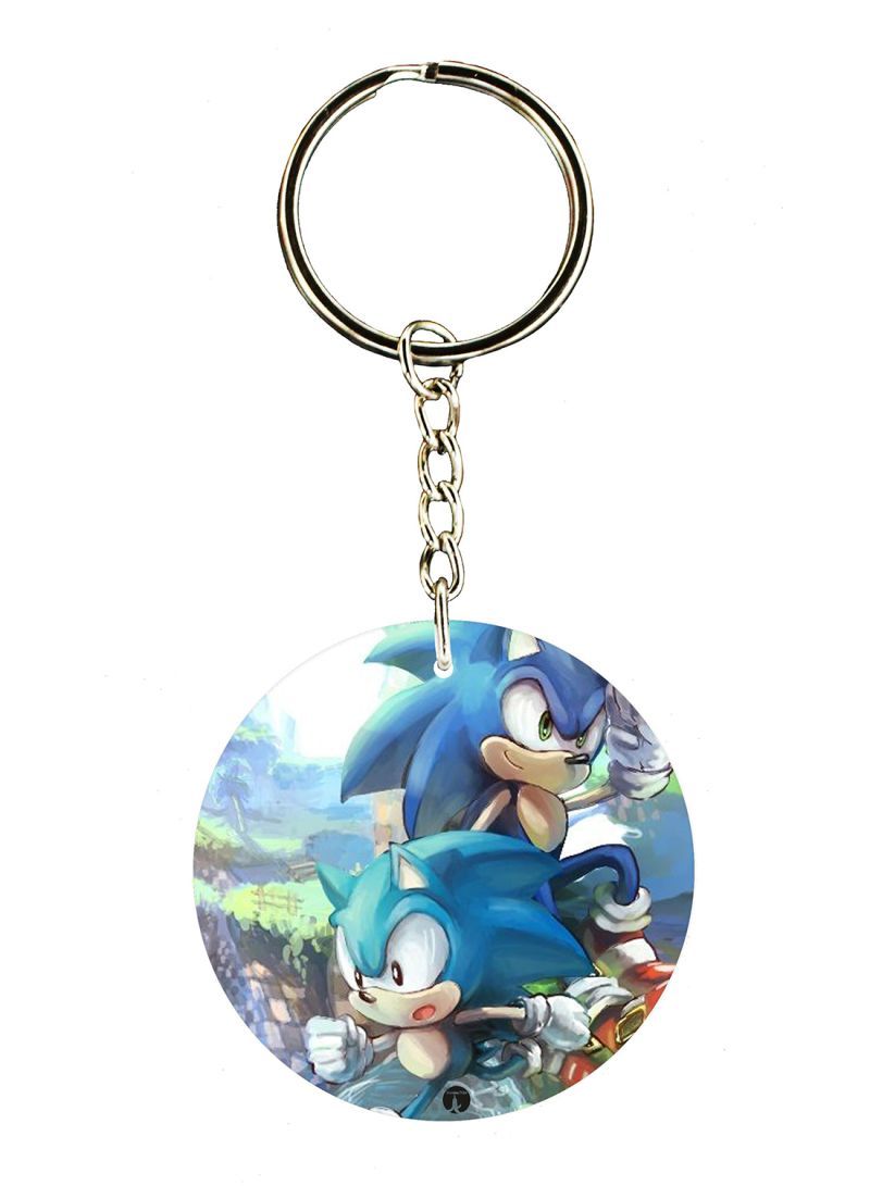 RKN The Sonic Video Game Printed Keychain