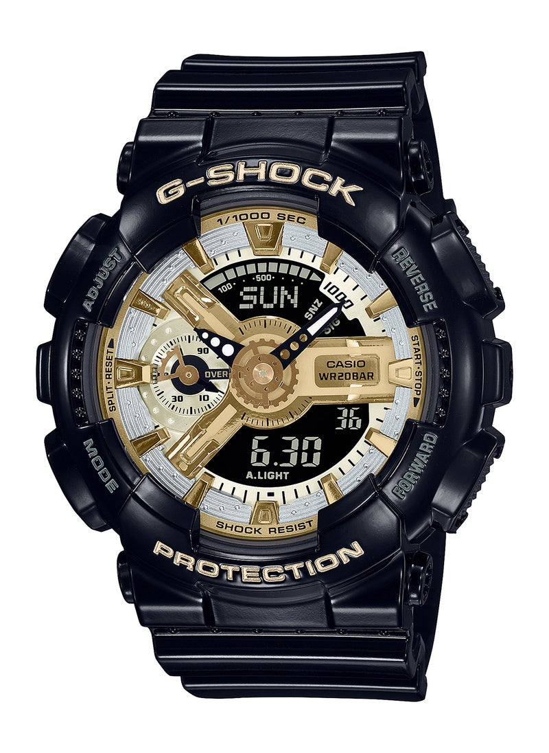 G-SHOCK ساعة يد نسائية بعقارب+رقمية من الراتنج GMA-S110GB-1ADR - 38 ملم  - Image 1