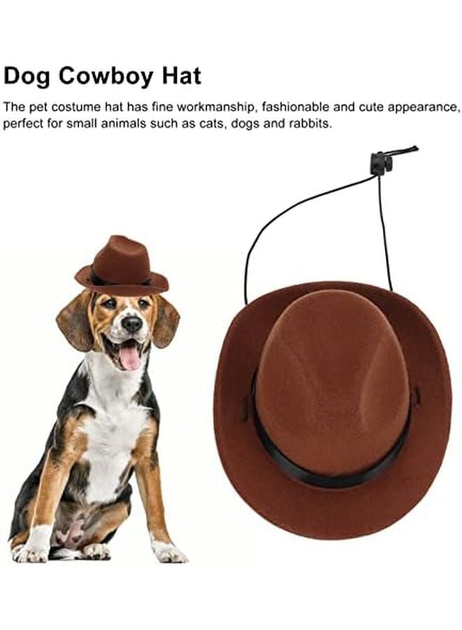 Adjustable Cowboy Hat Dog Cat Costume Pet Dress Up Cute Puppy Clothing - Image 5