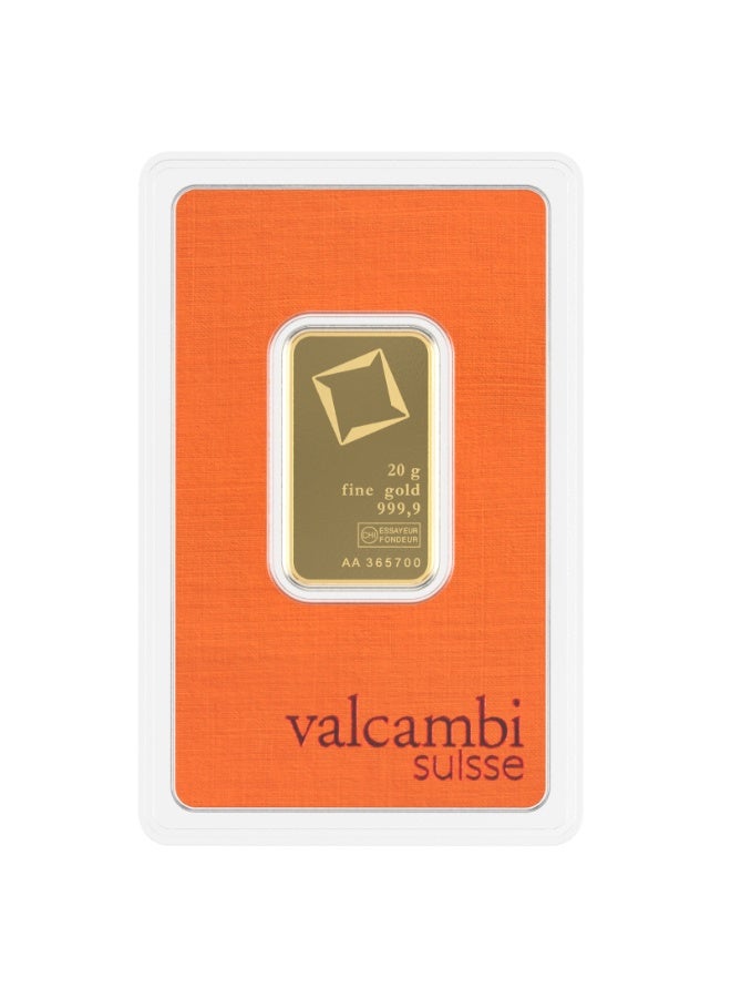 فالكامبي سويس 20 غرام 24 قيراط (999.9) سبائك الذهب النقية - Image 1