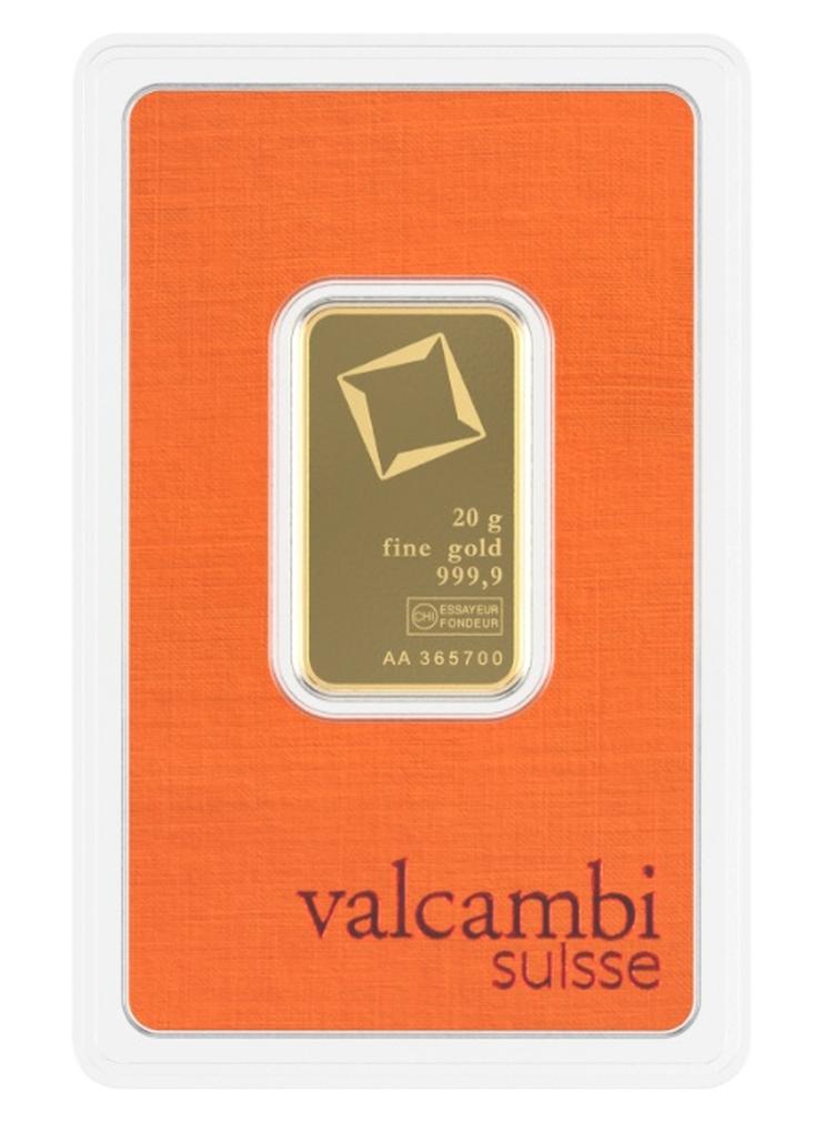فالكامبي سويس 20 غرام 24 قيراط (999.9) سبائك الذهب النقية - Image 1