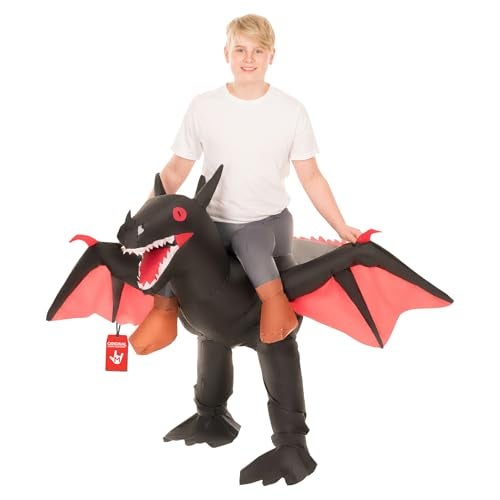 Morphsuits Morph Inflatable Dragon Costume Kids, Blow Up Dragon Costume Kids, Dragon Costume Boys, Girls Boys Dragon Halloween Costume - Image 1