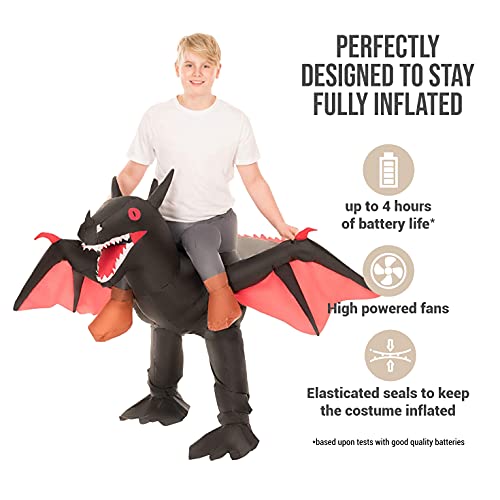 Morphsuits Morph Inflatable Dragon Costume Kids, Blow Up Dragon Costume Kids, Dragon Costume Boys, Girls Boys Dragon Halloween Costume - Image 5