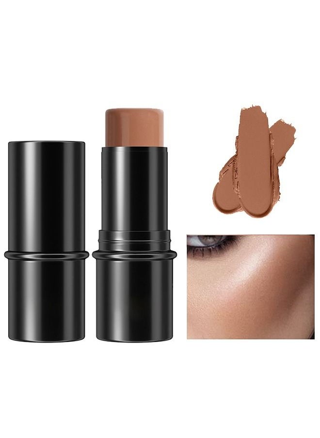 Hello Contour Stick Makeup, Bronzer and Matte Finish Makeup Stick for Women, Lightweight and Blendable Professional Makeup Contour(07#)  - Image 1