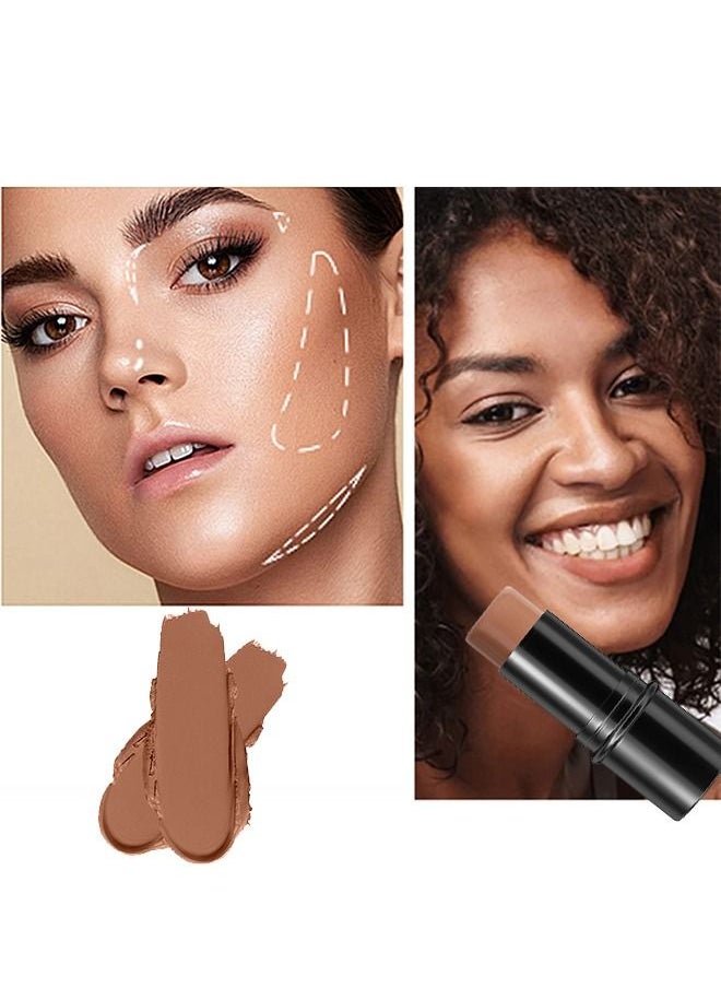 Hello Contour Stick Makeup, Bronzer and Matte Finish Makeup Stick for Women, Lightweight and Blendable Professional Makeup Contour(07#)  - Image 3