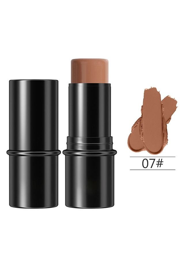 Hello Contour Stick Makeup, Bronzer and Matte Finish Makeup Stick for Women, Lightweight and Blendable Professional Makeup Contour(07#)  - Image 2