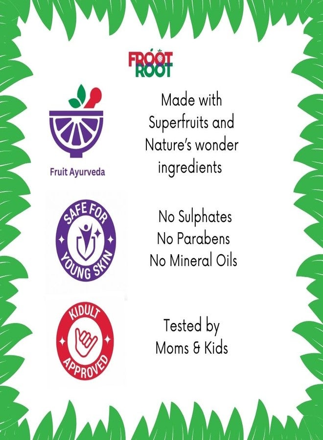 Froot Root Face Wash + Body Wash Combo (100 ml x 2) | Germ Zap Face Wash + Rocking Refresher Body Wash | Gentle Skincare for Kids and Pre Teens | Soap, Sulphate, Paraben Free |Fruit Ayurveda - Image 3