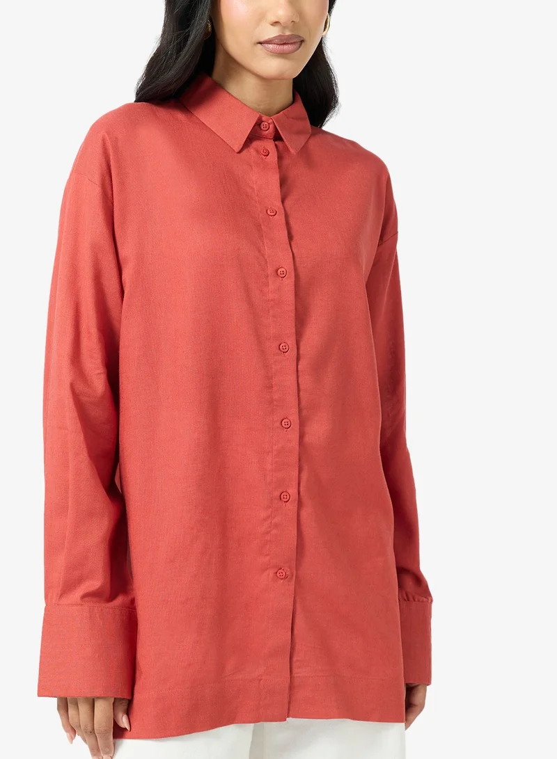 TOPSHOP Casual Long Sleeve  Shirt