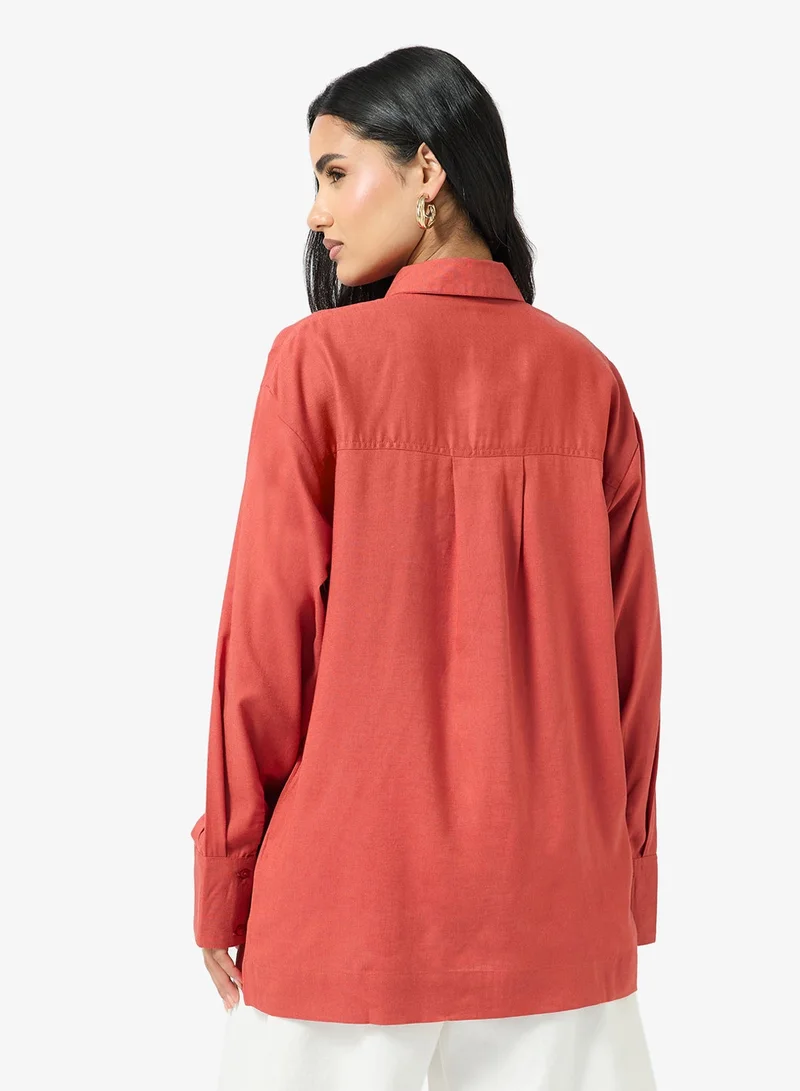 TOPSHOP Casual Long Sleeve  Shirt
