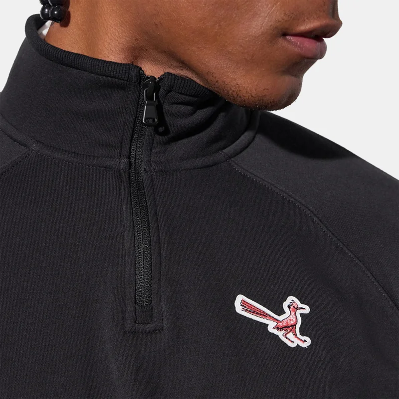 Fabletics Black The Year Round Terry Quarter-Zip Sweatshirt for Women | Best Price UAE