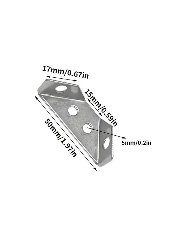 16Pcs Universal Corner Brace Furniture Brackets Compact Design Rust Resistant Hardware - Image 2