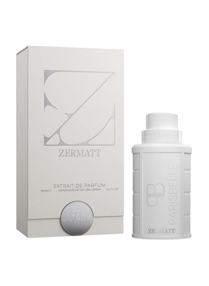 Parisbelle ZERMATT Eau de Parfum Unisex 100ml | Long Lasting Fresh Citrus Woody Musk Fragrance | Bergamot Lemon Iris Sandalwood Ambergris Luxury Perfume for Men & Women | Alpine Urban Signature Scent - Image 1