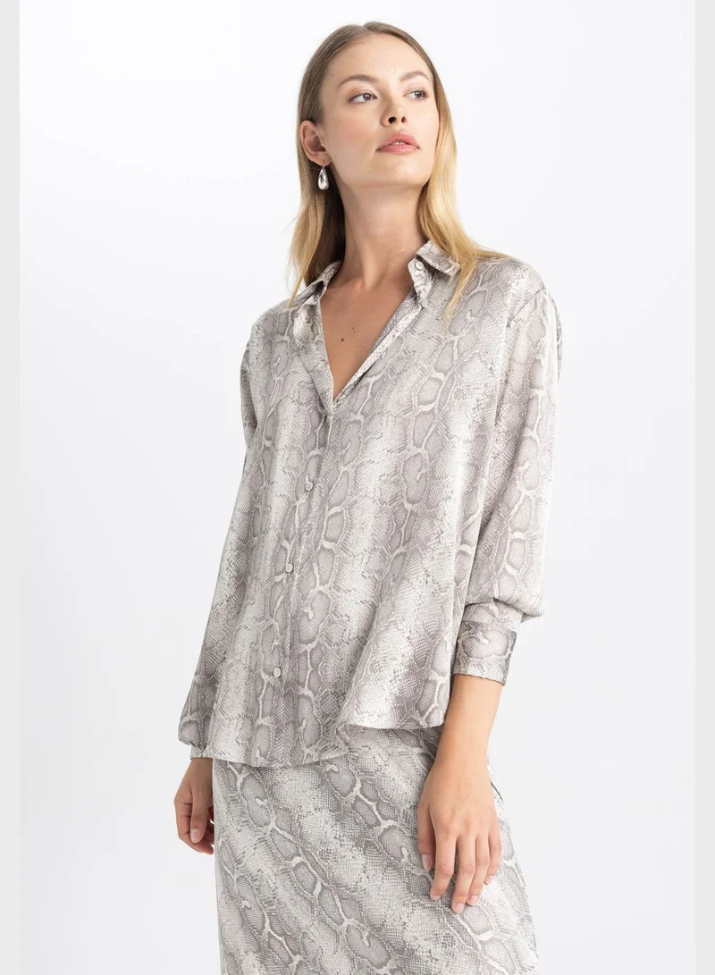 DeFacto Oversize Fit Long Sleeve Shirt