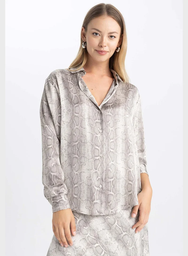 DeFacto Oversize Fit Long Sleeve Shirt