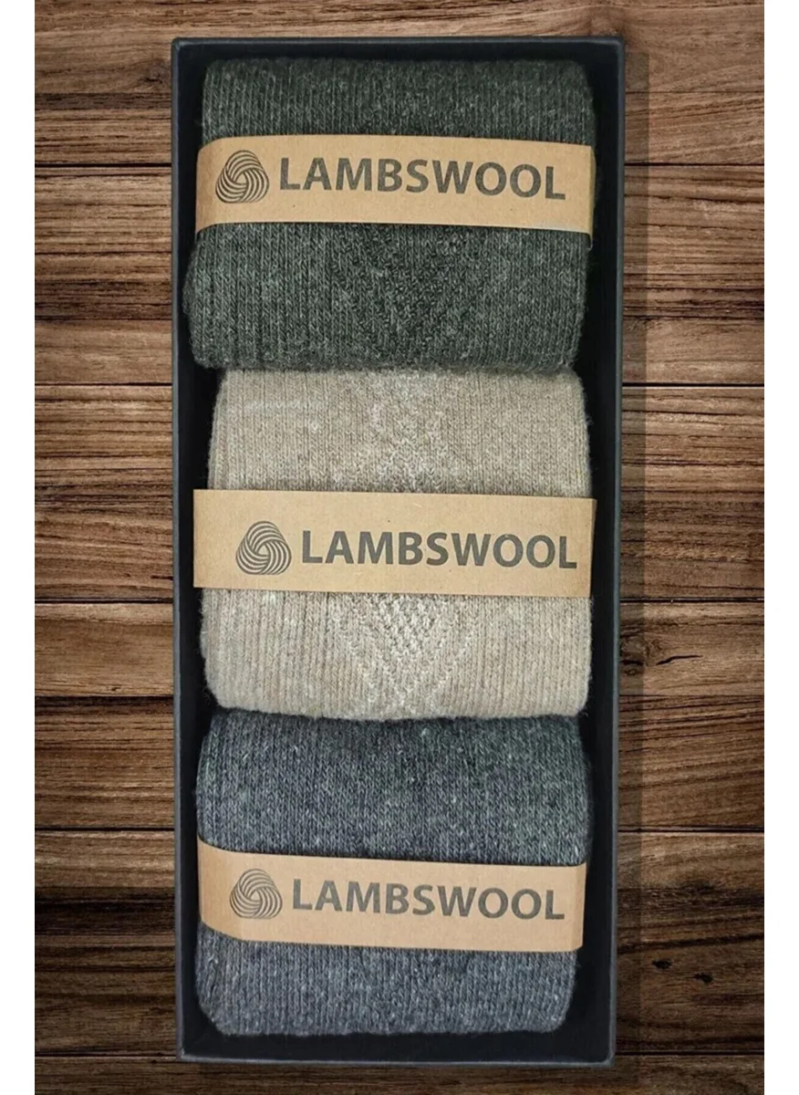 Kral Socks Thermal Effect Fine Knitted Winter Socks, Lambswool (Lambs Wool) 3 Pairs