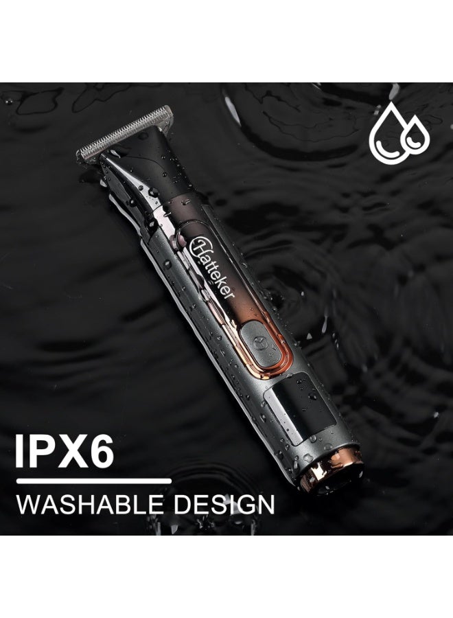 عام ترقية للرجال الكهربائي الخلفي خلفي الجسم مجموعة أدوات تجميع الجسم الوجه ، الذراع ، لحية الذقن القطع الشعر اللاسلكية مع شاشة LED مقاوم للماء. - Image 4