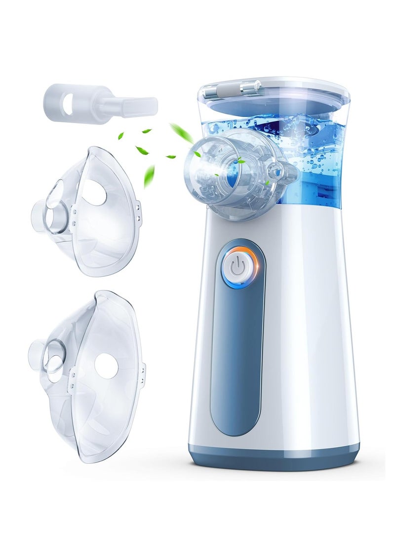 جهاز استنشاق نبضي للأطفال والكبار – تشغيل هادئ، 3 سرعات، شحن USB-C، بطارية تدوم طويلًا، لون رمادي