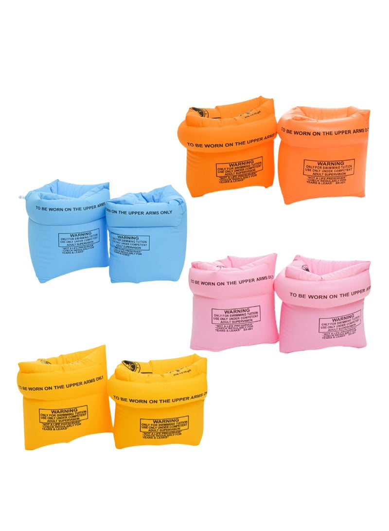 NOVOLAN NOVOLAN Swimming Arm Bands, Set of 8 Inflatable Arm Floaties for Adults & Kids, Thickened Dual-Chamber Safety Water Sleeves for Swimming, Suitable for Weights 15-100kg, Swimming Floats for Beginners - Image 1