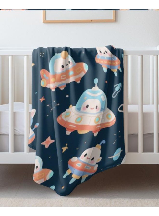 general Baby and children's cartoon flannel thin blanket (warm and comfortable, suitable for sleep, game use) 70cm*100cm - Image 1