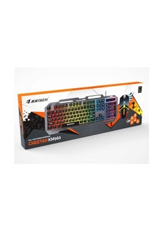 JERTECH JERTECH KM 960 - USB gaming keyboard and mouse combo - with wonderful lighting effects - fast key reaction - modern and modern design with the highest quality - black  - Image 5