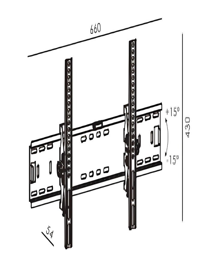 fujistar FS-809 Heavy-Duty Tilting TV Wall Mount Bracket for 32-70 Inch TVs - Adjustable Viewing Angle, Premium Steel Construction, and Easy Installation  - Image 2