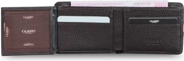 Guard Brown Sport Striped Leather Men's Wallet  - Image 3