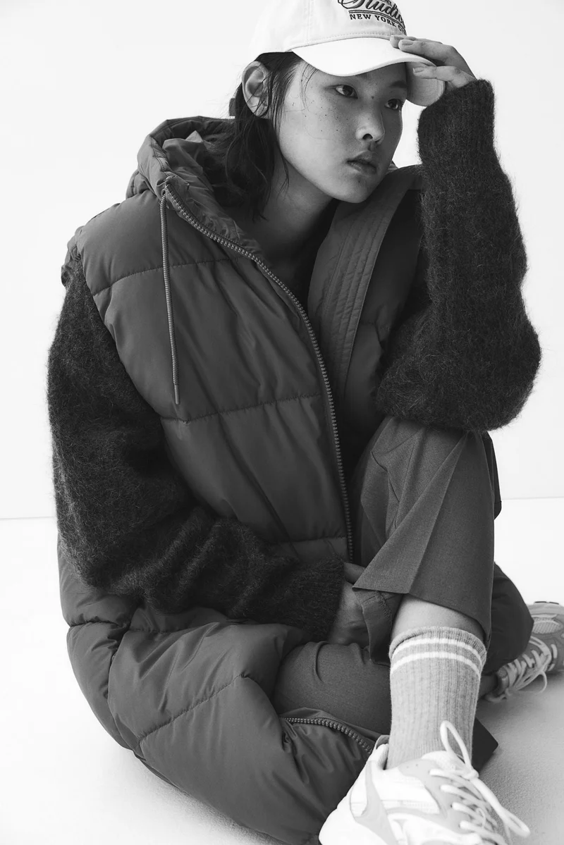 H&M Hooded Puffer Gilet