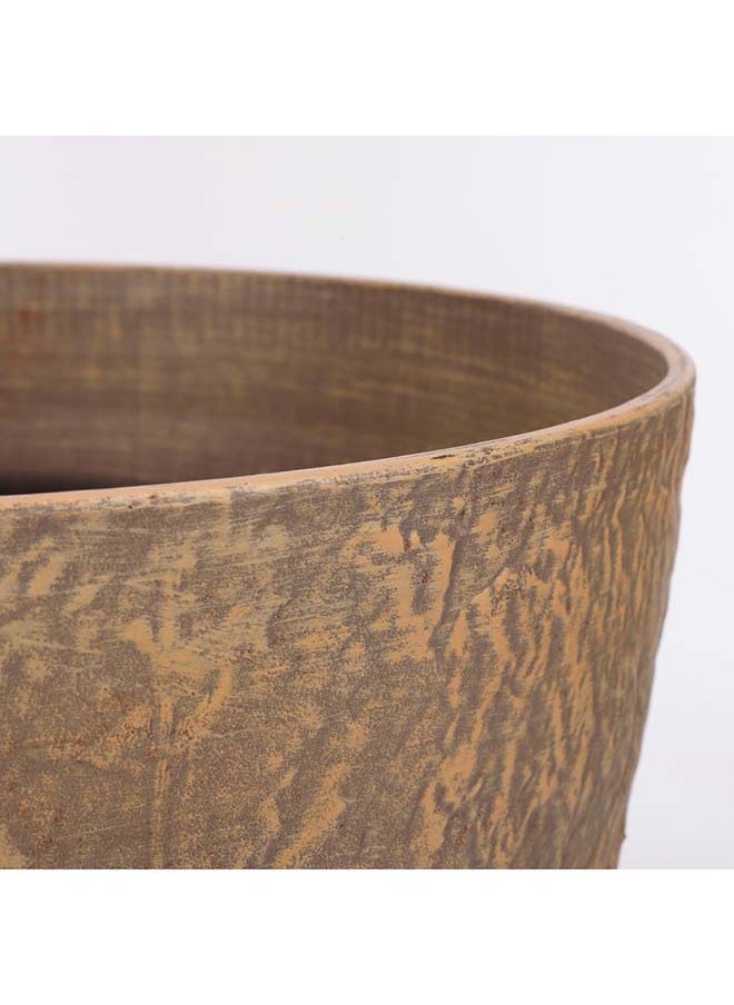Suncoast Suncoast Outdoor Bravo Round Pot Planters-Brown  - Image 3