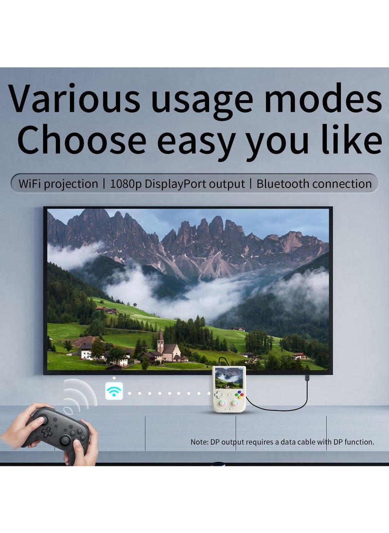 ANBERNIC  - ANBERNIC RG406V Handheld Game Console Unisoc T820 Android 13 4Inch IPS Multi Touch Screen 5500mAh 5G WIFI Bluetooth Retro Video Players(256G White) - Image 1