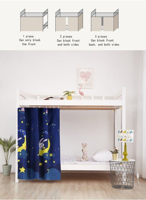 Dorm Home Bunk Bed Curtains Single Sleeper Canopy Blackout Cloth Curtain Shading Bedding Junior Students College Home Drapery 1pc