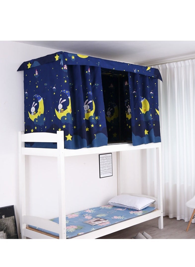 FASHION HOME - Dorm Home Bunk Bed Curtains Single Sleeper Canopy Blackout Cloth Curtain Shading Bedding Junior Students College Home Drapery 1pc - Image 1