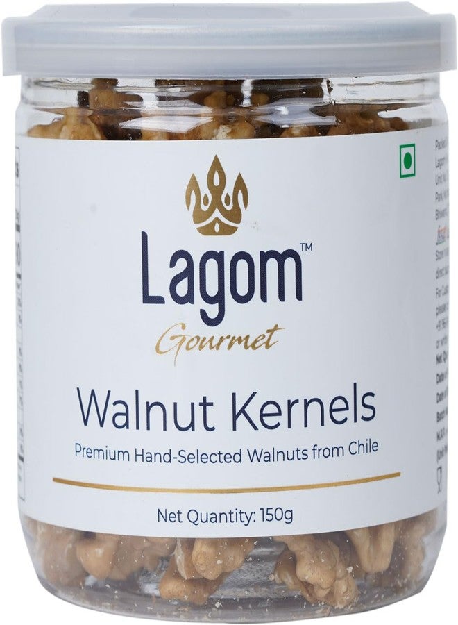 Lagom Gourmet Chilean Walnut Kernels 150g | Premium Akhrot Giri | Walnuts Dry Fruit | All Natural & Fresh | No Preservatives | Walnut Kernels Without Shell - Image 1