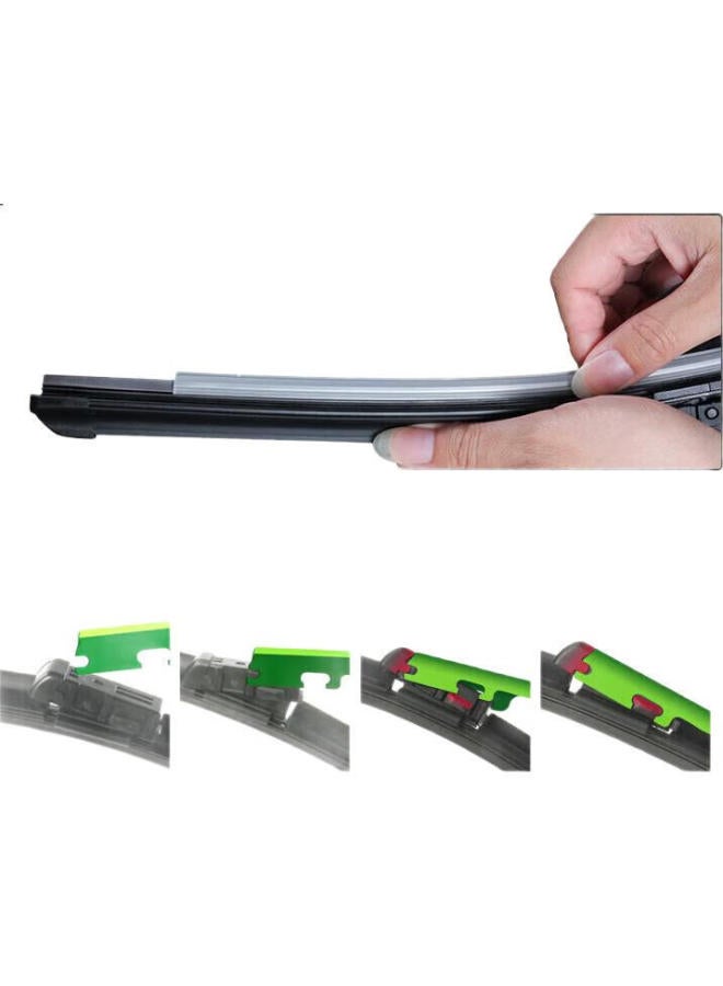 Yitu Geely Icon Special Frameless Wiper Blades Geely Icon Wipers Geely Icon Original Original Car Size Wiper Blades (1 Pair) A Grade Rubber Strip - Image 1