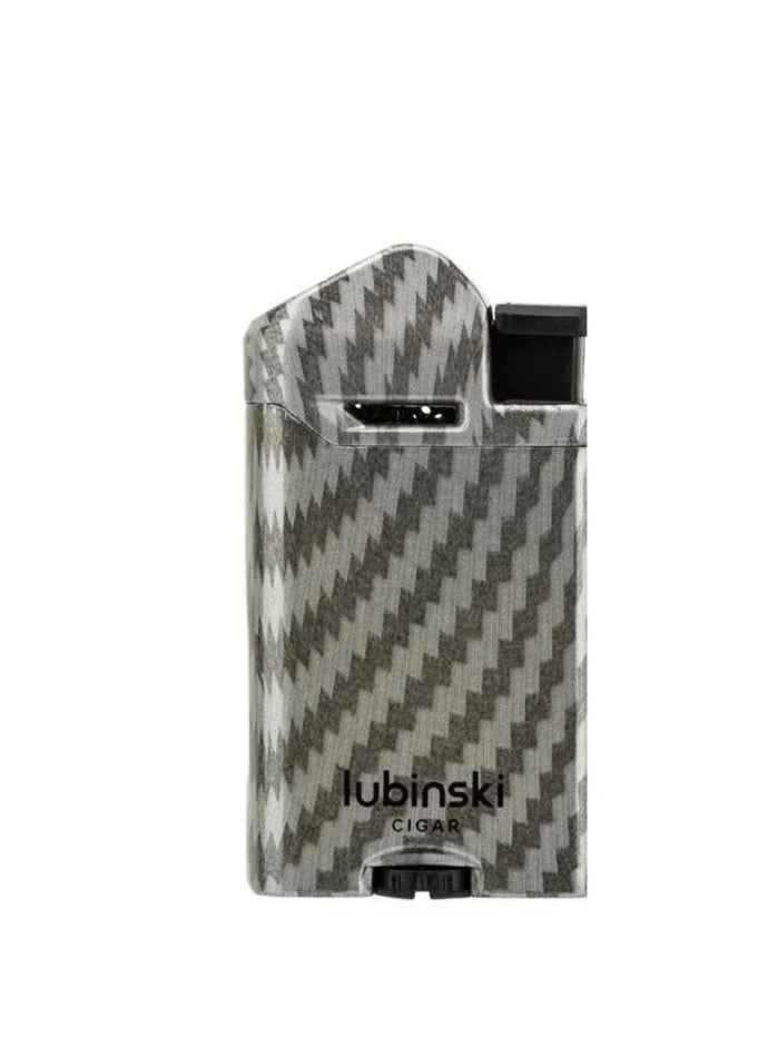 Lubinski Lubinski Lighter Zinc Alloy Windproof Direct Fire Visible Transom Portable Metal Lighter Outdoor Camping Hiking Grey  - Image 1